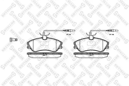 Комплект тормозных колодок STELLOX 645 004B-SX